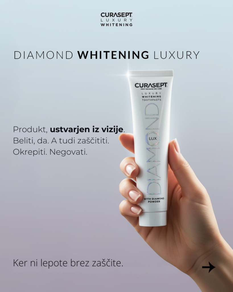 Luxury Diamond komu je namenjena zobna pasta za beljenje zob